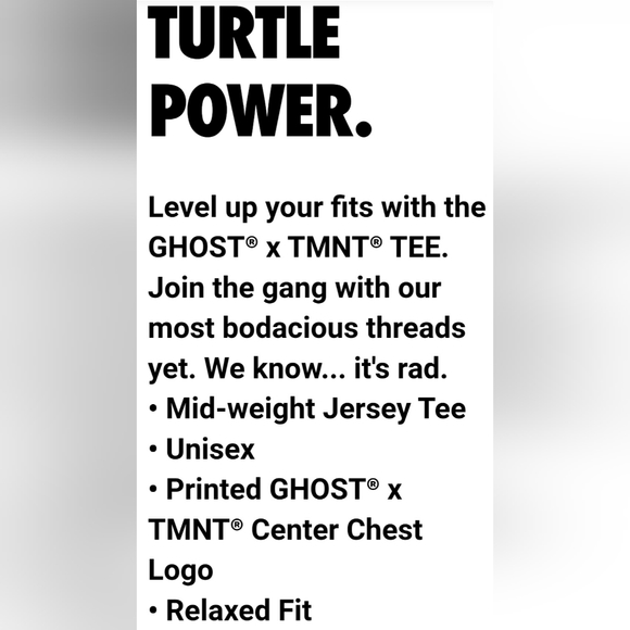 Ghost Lifestyle "Ghost X TMNT" (RAPHAEL) Tee - Picture 11 of 11